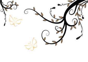 garden greeting card background