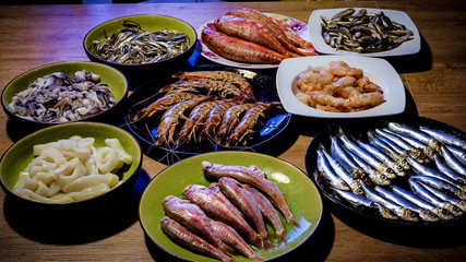 piatti di pesce fresco
