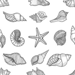 Hand drawn seamless pattern