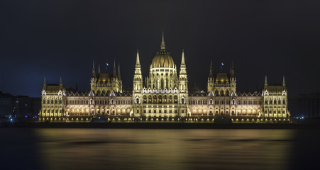 Fototapeta na wymiar Panorama of Hungarian Parlшament шт Игвфзуіе