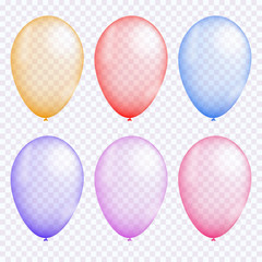 Colorful balloon vector set
