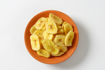 Dried banana chips
