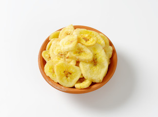 Dried banana chips