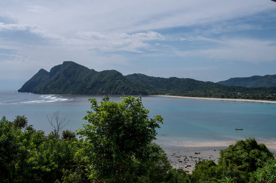 Bay at Maluk beach on Sumbawa, Indonesia.