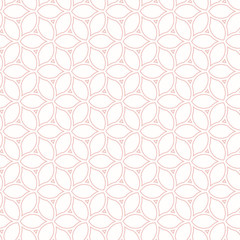Seamless vector ornament. Modern background. Geometric modern light pink pattern