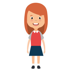 cute and little girl vector illustration design