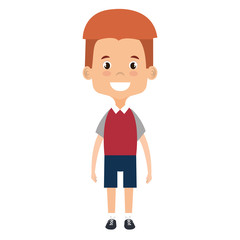 cute and little boy vector illustration design
