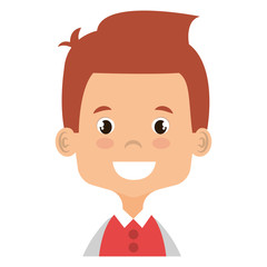 cute and little boy vector illustration design