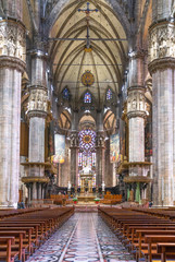 The interior of the Duomo Cathedral