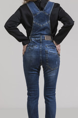 girl in jeans from behind