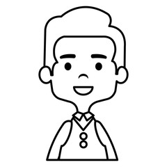 cute and little boy vector illustration design