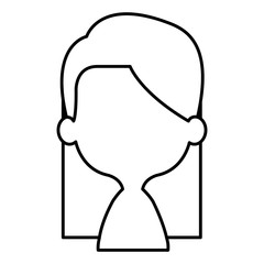 cute and little girl shirtless vector illustration design