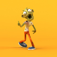 Fun zombie - 3D Illustration
