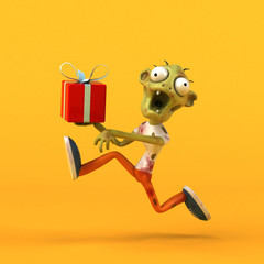 Fun zombie - 3D Illustration