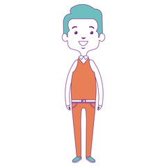 cute father avatar character vector illustration design