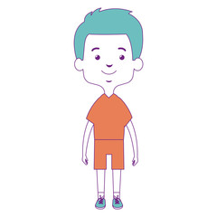 cute and little boy vector illustration design