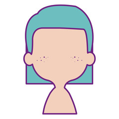 cute and little girl shirtless vector illustration design
