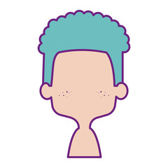 cute and little boy shirtless vector illustration design