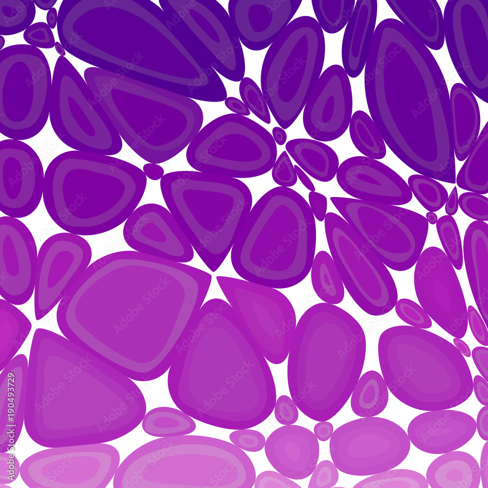 Poster abstract vector pebbles mosaic background - light and bright lilac.