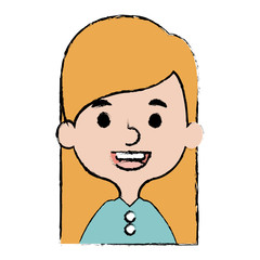 Obraz premium cute and little girl vector illustration design