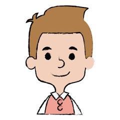 cute and little boy vector illustration design