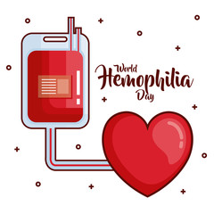world hemophilia day icons vector illustration design