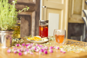 Natural hot aroma drinks