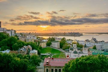 Obraz premium Panoramic view of Nizhny Novgorod, Russia