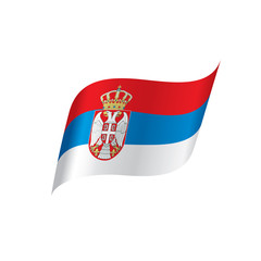 Serbia flag, vector illustration