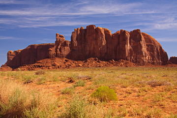 Rocks in Monument Valley in Utah in the USA
