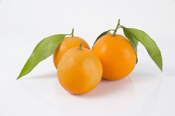 fresh fruit collection oranges isolated on white background.