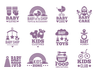 Fototapeta na wymiar Logo for babies