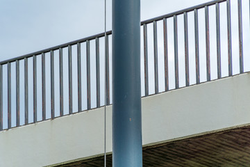 Hand-rail and pillar
