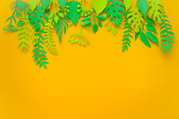 Trendy Summer Tropical Leaves