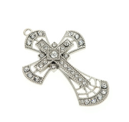 cross pendant isolated on white background