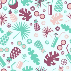 Poster Tropical seamless pattern © color885