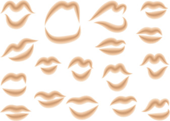 lips design wall paper