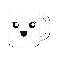 Kawaii drink cup icon