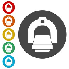 CT scan icon, CT scanner 