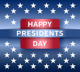 Happy Presidents Day banner.