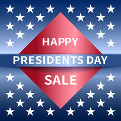 Happy Presidents Day Sale banner.