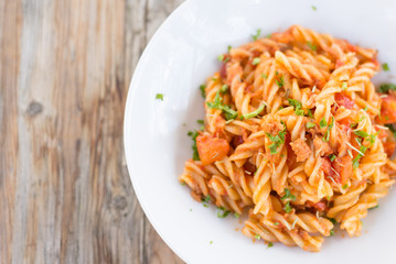 Fusilli al ragù di pesce, Italian Pasta