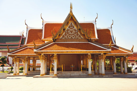 Wat Ratchanatdaram Worawihan temple at Bangkok, Thailand. 