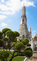 Bangkok, Thailand, Wat Arun Ratchawararam Ratchawaramahawihan or Wat Arun is a Buddhist temple.