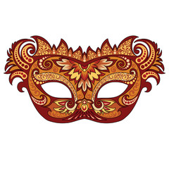 festive golden mask