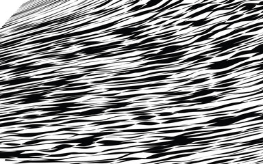 Black and White Wave Stripe Optical Abstract Background