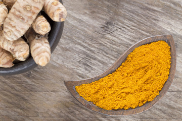 Turmeric spice with medicinal properties - Curcuma longa