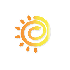Solar energy logo.