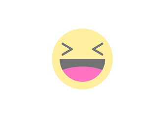 Funny smiley face emoji icon