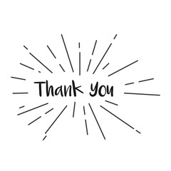 Thank You Vector Template Design